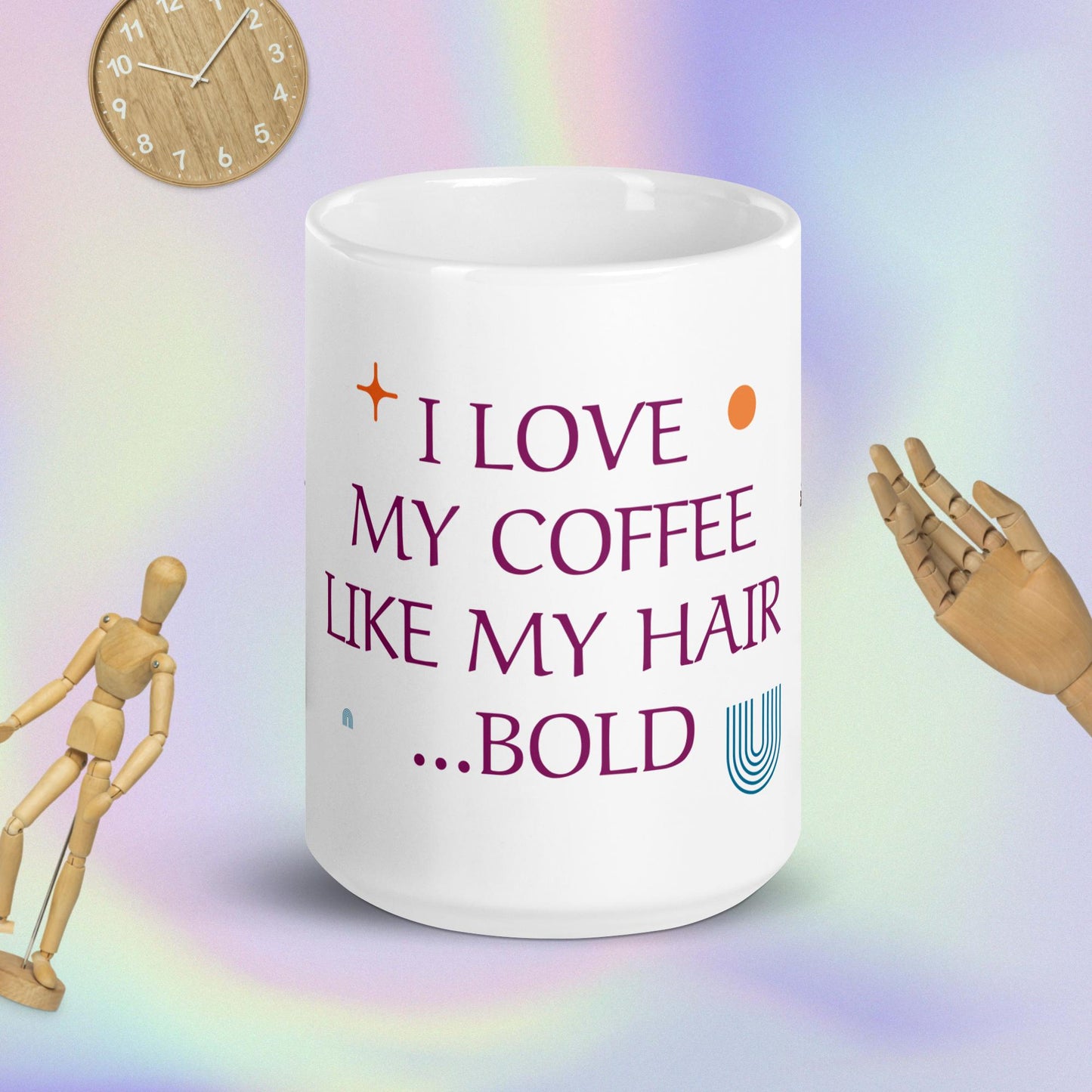 Bold Coffee Mug White glossy mug